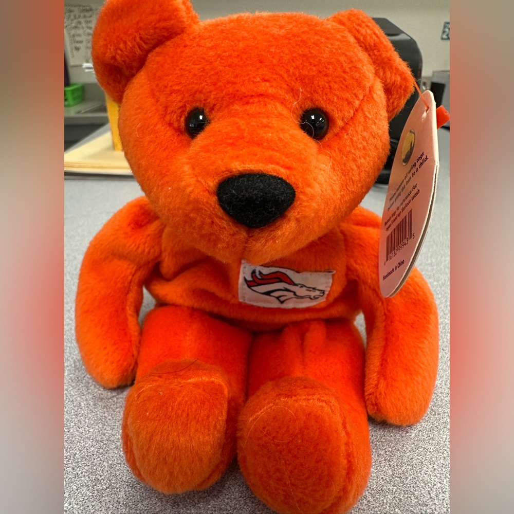 John Elway #7 Denver Broncos NFL Salvino's Bammers Bear Orange
